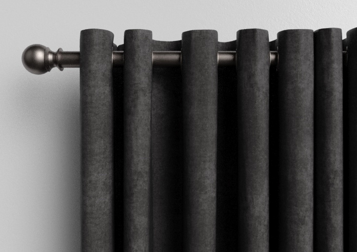 Faux Suede, Charcoal - Made to Measure Curtains - Image 12